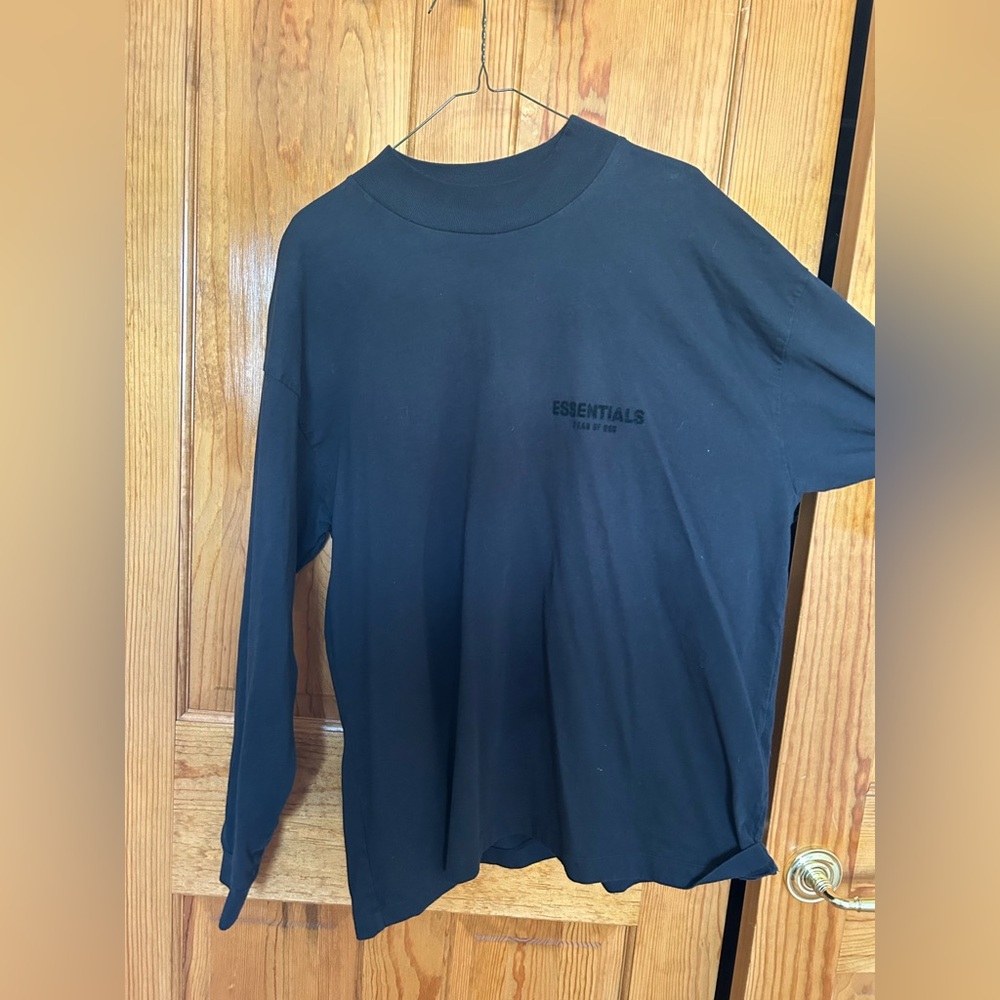 Essentials Midnight Black Crewneck